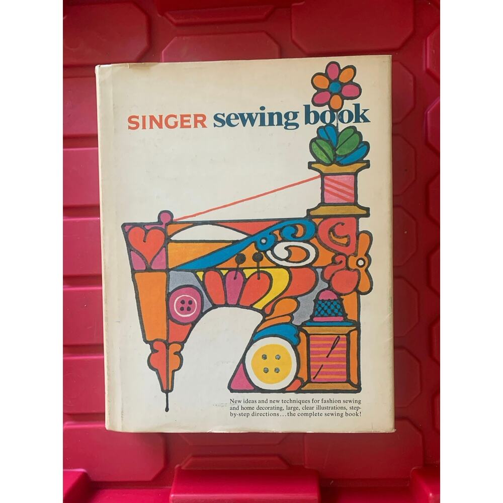 Vintage 1969 Singer Sewing Book First Edition w/ Receipt Guide DIY Manual Crafts